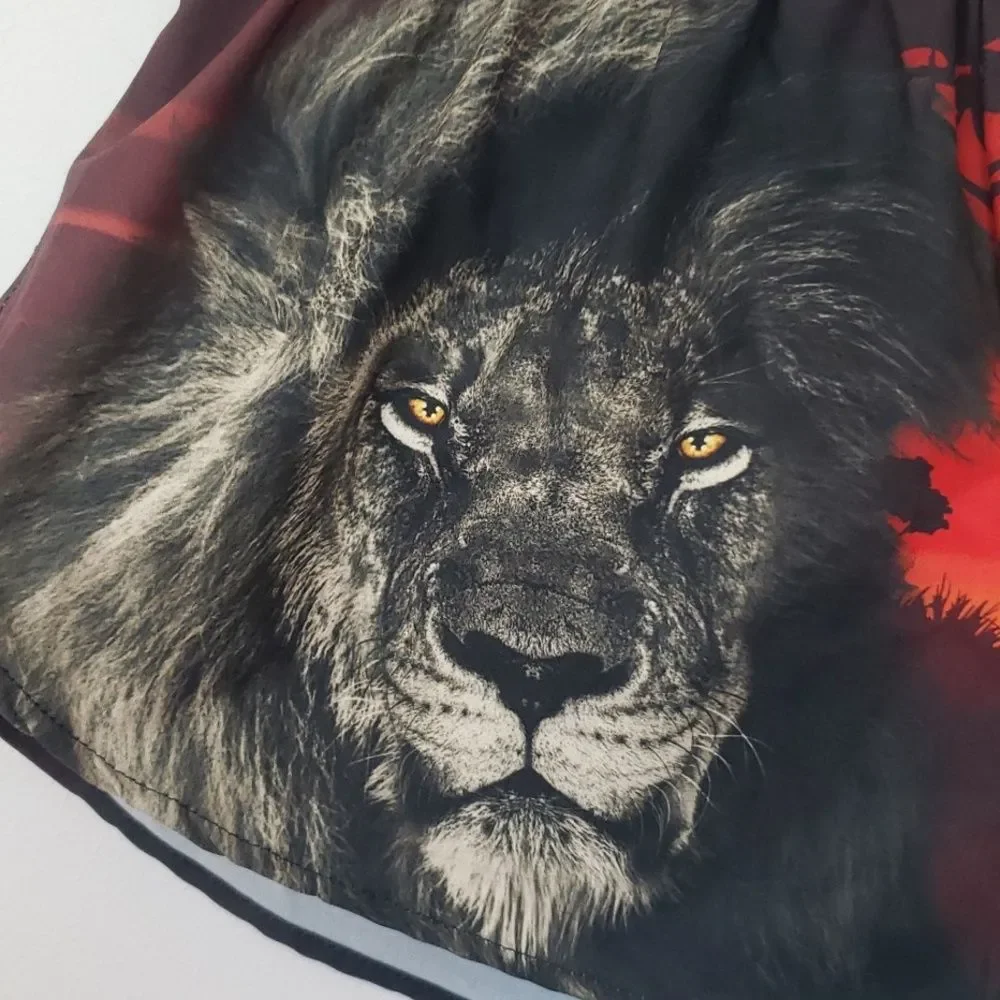 BOA USA Running Short Mens L Lion Sunset 1